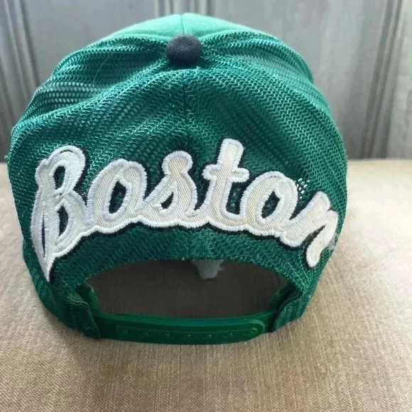 Retro Y2K streetwear Adidas NBA Boston Celtics snap back hat Gorpcore athletic - Picture 2 of 5